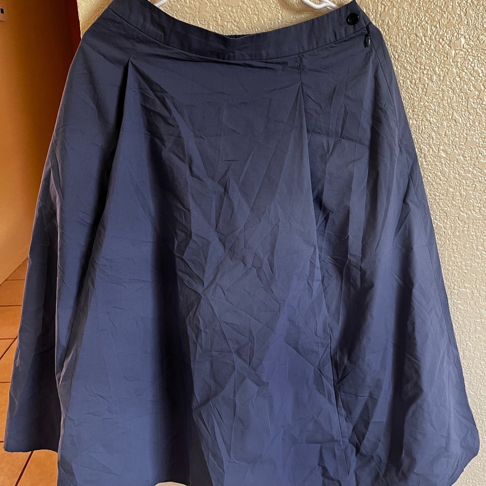 Flare Skirt (Dry & Easy-Care Broadcloth)  Japan L (US Women’s S–M, Waist 26.7–29
